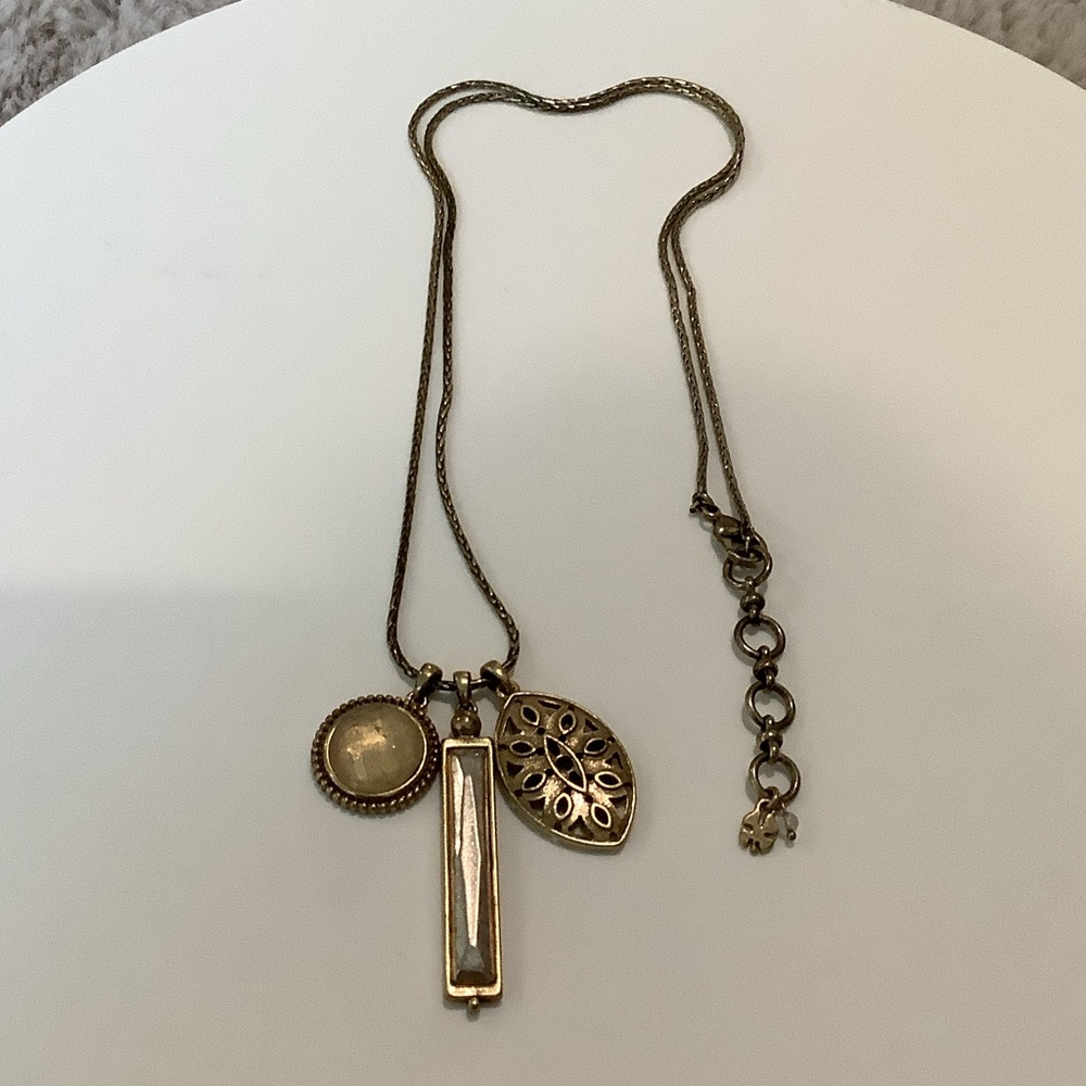 Lucky Brand Gold-Tone Pendant Necklace, Brand New